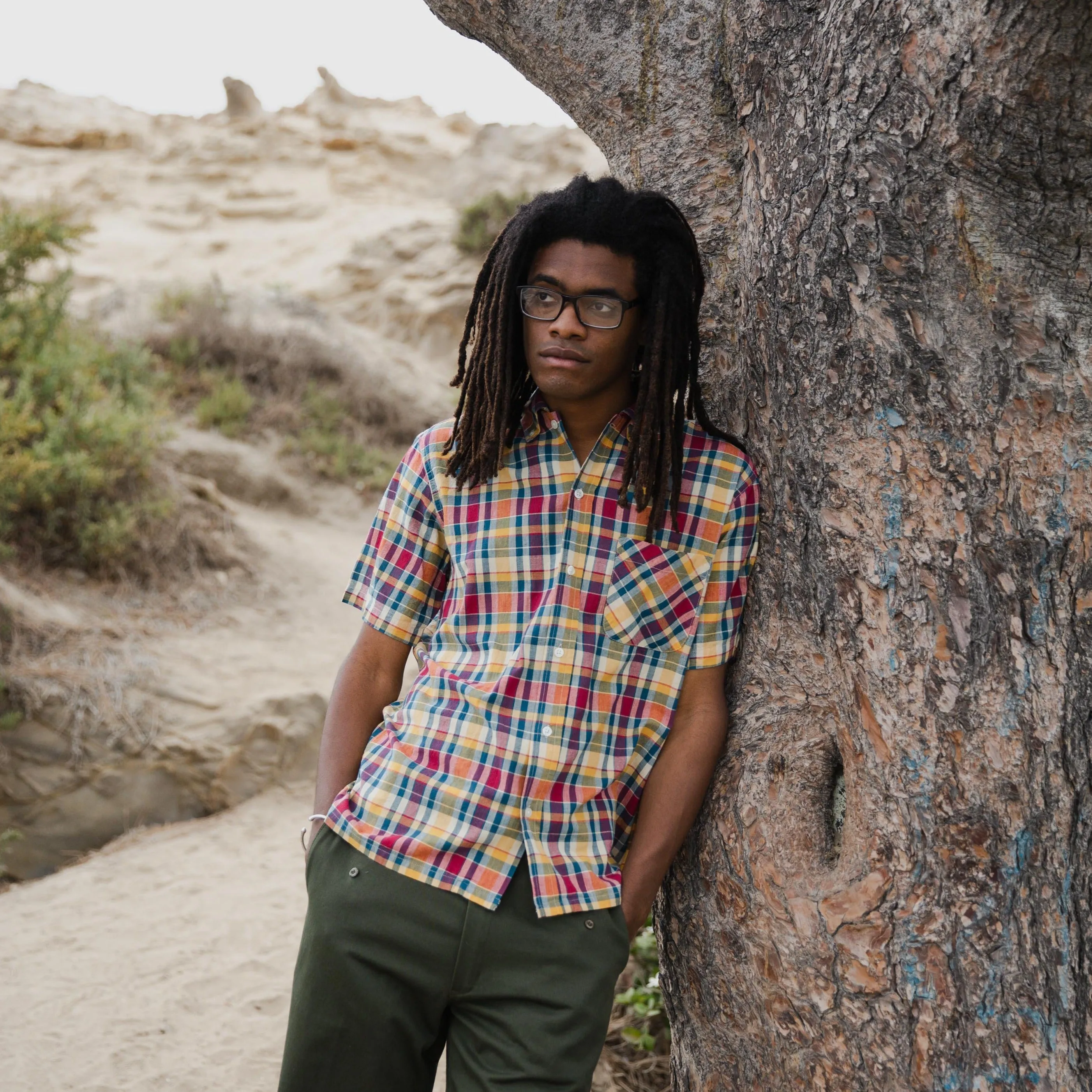 Yellow Rat - Pull Over BD Shirt (Navy/Red)